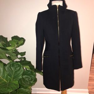 Zara Navy Coat size Medium NWT